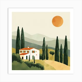 House In Tuscany Art Print