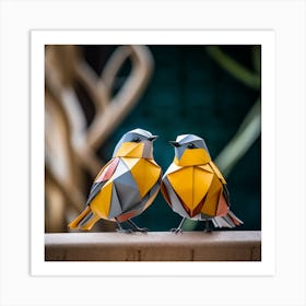 Origami Birds Art Print