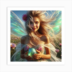 Fairy In The Meadow Art Print