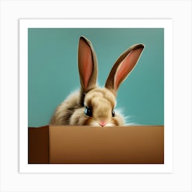 Bunny in a Box Art Print