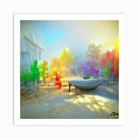 Rainbow World Art Print