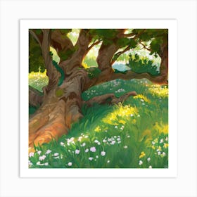 Tree In The Forest Art Print