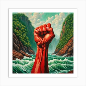 'The Red Fist' 1 Art Print