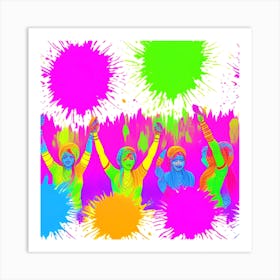 Holi Festival 3 Art Print