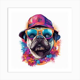 Pug Dog Art Print