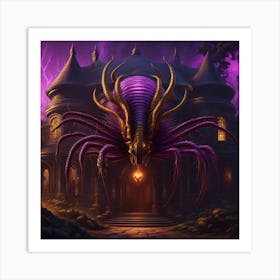 Demon Castle Art Print