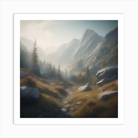 Mountain Landscape 20 Art Print