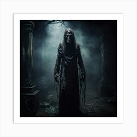 Skeleton In The Dark 3 Art Print