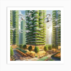 Futuristic Cityscape 30 Art Print