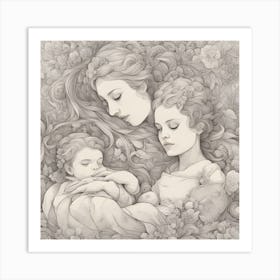 Mother And Child 1 Art Print