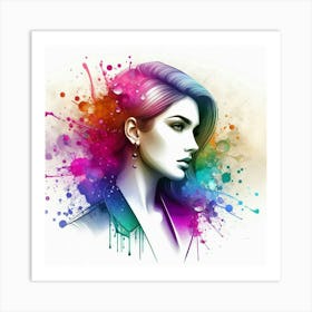 A stylish lady 13 Art Print