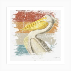 Retro Zookeeper Bird Gifts Pelican Art Print