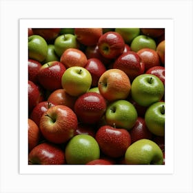 Plastic Apples Synthetically Engineered In Labs 3 Art Print