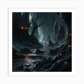 Dark Forest 1 Art Print