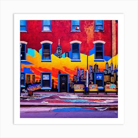 Colorful Cityscape Art Print