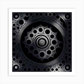 Art deco Black And White Design Art Print