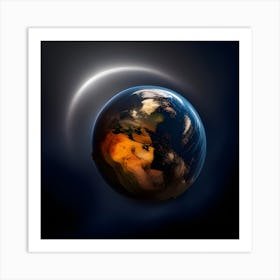 Earth In The Moonlight Art Print