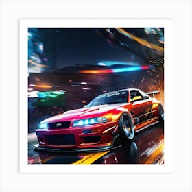 Need For Speed 32 Art Print