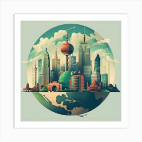 Cityscape 3 Art Print