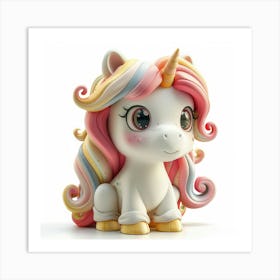 Unicorn Figurine 37 Art Print