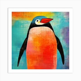 Maraclemente Penguin Painting Style Of Paul Klee Seamless 3 Art Print