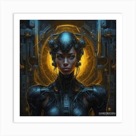 Cyberwoman Art Print