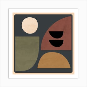 Abstract Minimal Shapes 62 Art Print
