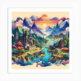 Pixel Art 9 Art Print