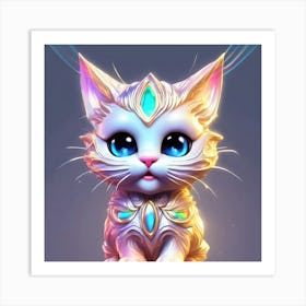 Cute Cat 10 Art Print