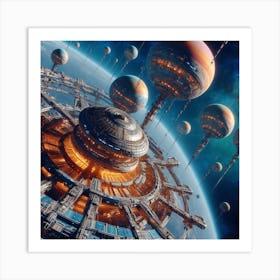 Futuristic City Art Print