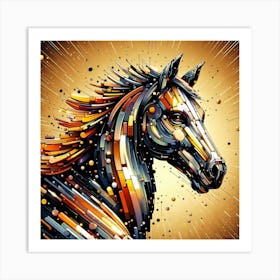 Creative Horse Beauty Illustration Nr 276 Art Print