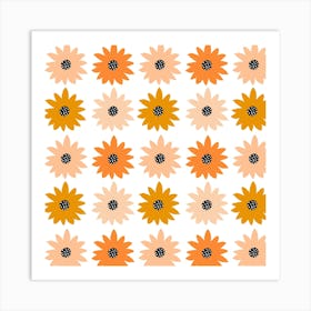 Fancy Floral 2 Peachy Art Print