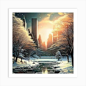 New York City Winter 1 Art Print