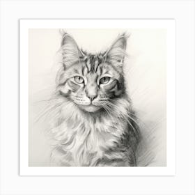 Coon Cat 1 Art Print