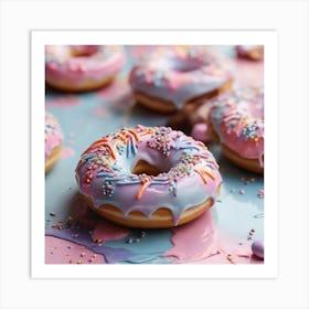 Donuts With Sprinkles Art Print