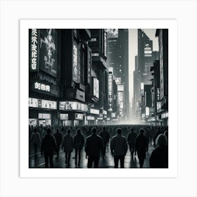 City At Night 10 Art Print