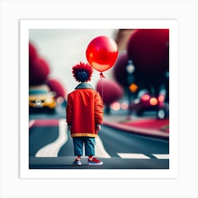 Red Balloon Art Print