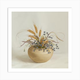 Flower Arrangement In A Bowl Art Print