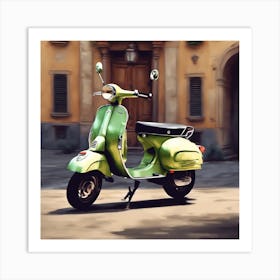 Italian Scooter Vespa 3 Art Print
