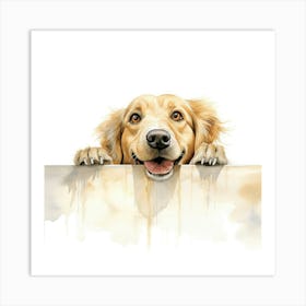 Retriever Golden 2 Art Print