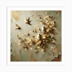 Birds And Branches Art Print