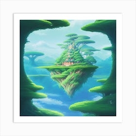 Hidden village Art Print