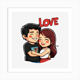 Love Sticker Art Print