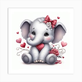 Baby Elephant 3 Art Print