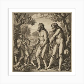 Genesis Of Man Art Print