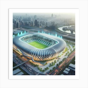 Shanghai Stadium Art Print