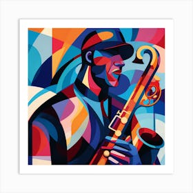 Jazz Musician 70 Art Print