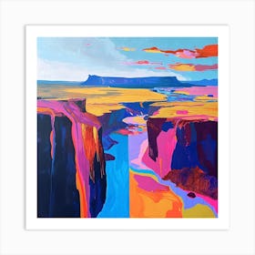 Colourful Abstract Thingvellir National Park Iceland 1 Art Print