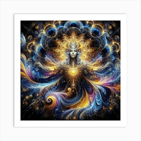 Psychedelic Goddess Art Print