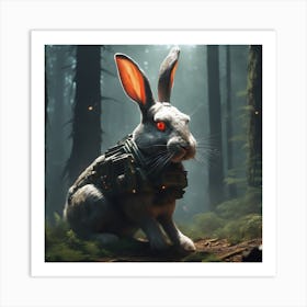 Rabbit In The Woods 56 Art Print